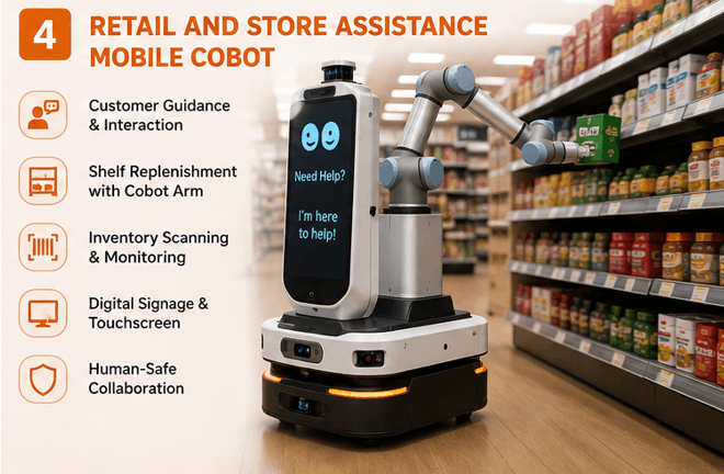 Retail and Store Assistance Mobile Cobot